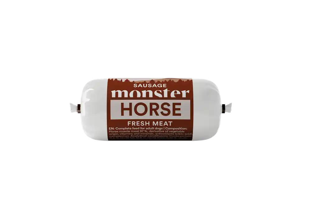 Dog Sausage Horse Hundfoder - 80 g | Bästsäljare