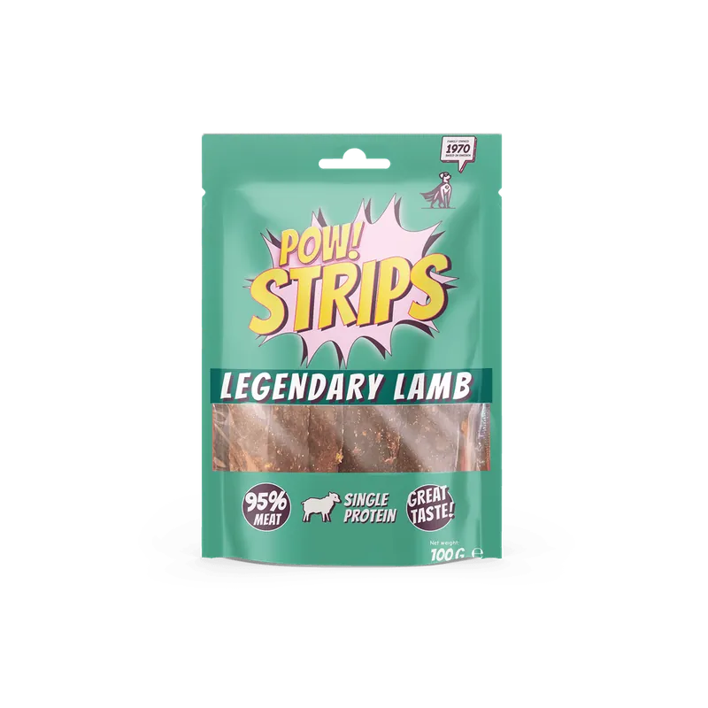 Smidig beställning | Hundgodis Strips Legendary Lamb - 100 g