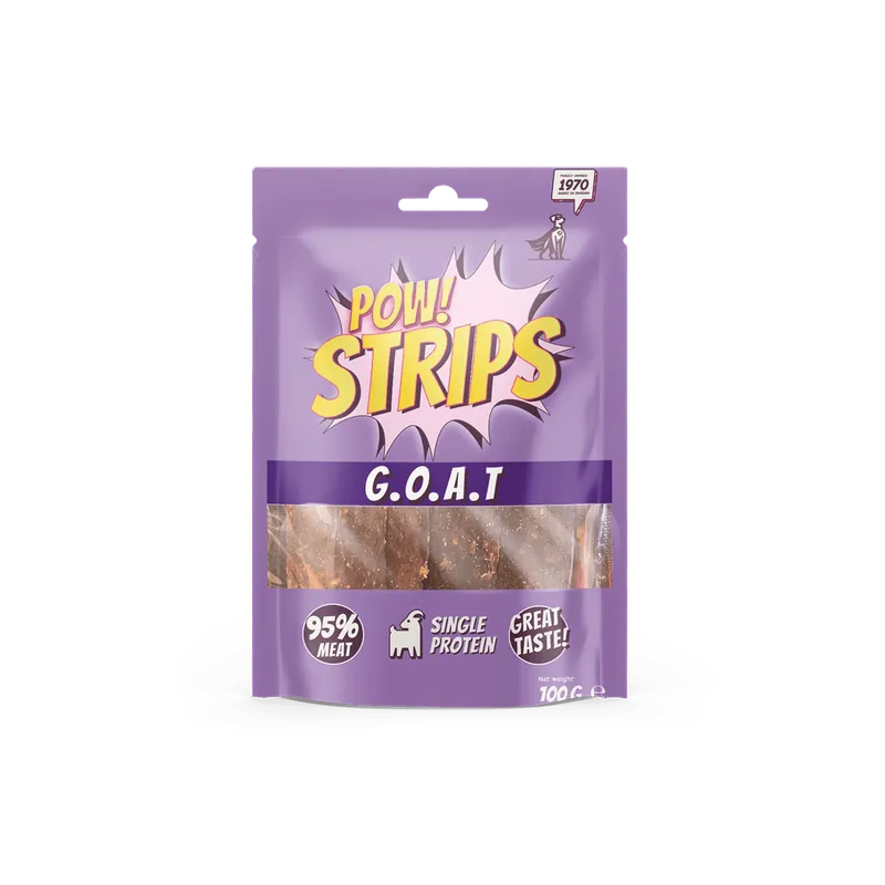 Hundgodis Strips G.O.A.T - 100 g - Professionell kvalitet