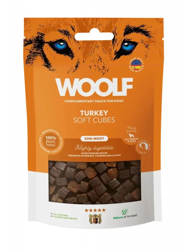 Fyndpris | Soft Cubes Kalkon Hundgodis - 100 g