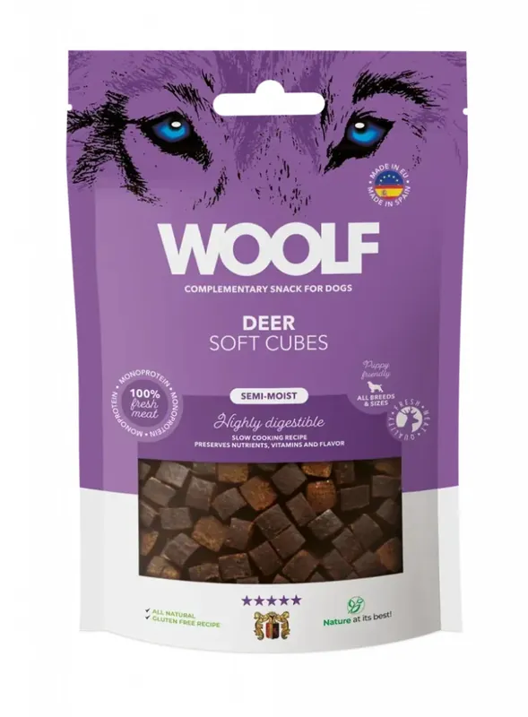 Utförsäljning | Soft Cubes Hjort Hundgodis - 100 g