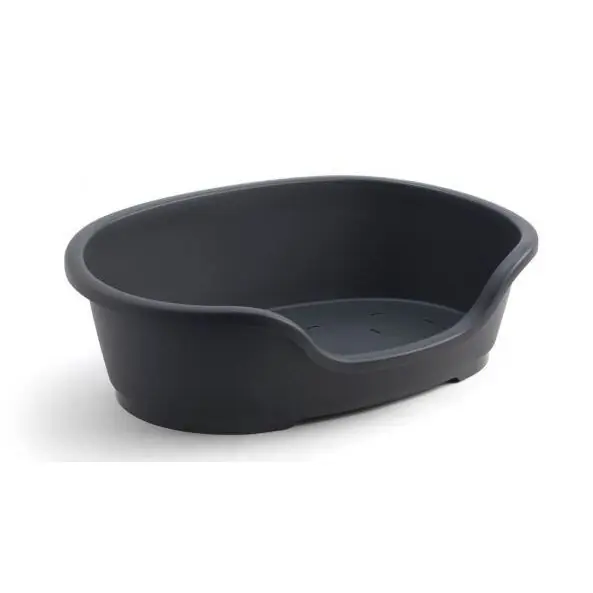 Moderna Hundbädd Plast Oval Svart (58 cm) | Storsäljare
