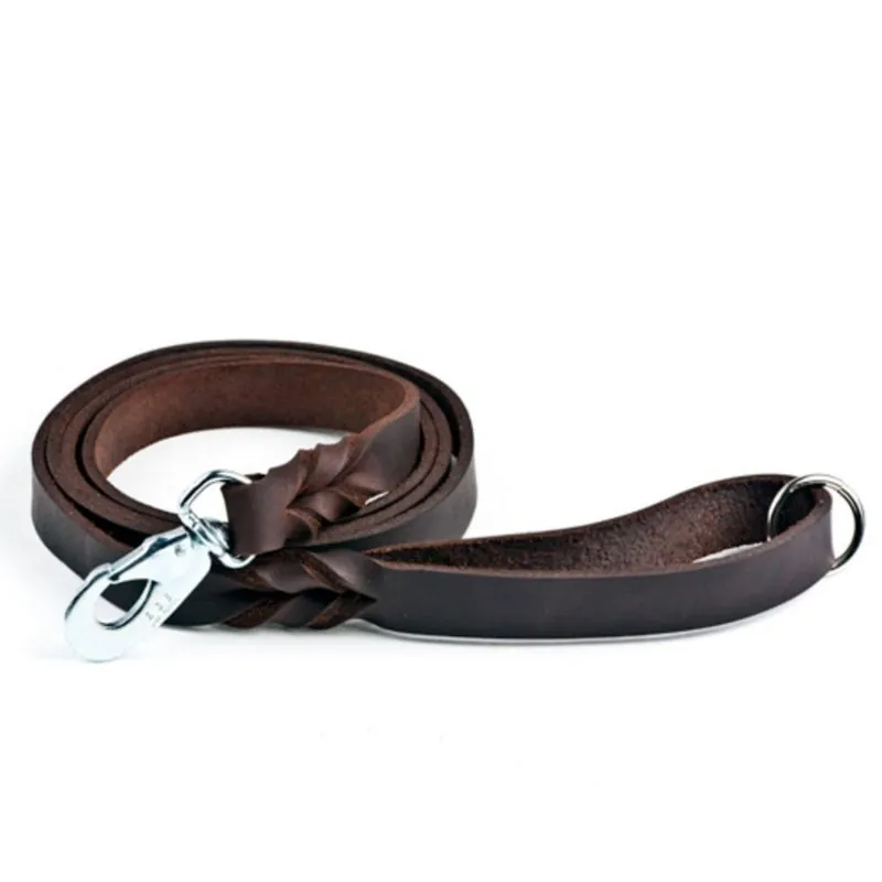 Precis tillagt - Feel Leather Braid Läderkoppel Brun (18 mm x 180 cm)