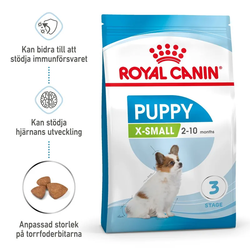 Nedsatt pris - Royal Canin X-SMALL Puppy Torrfoder för hundvalp 3 kg