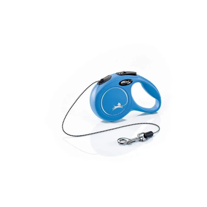 Professionell kvalitet | Koppel Flexi New Classic Cord Blå XS 3 m