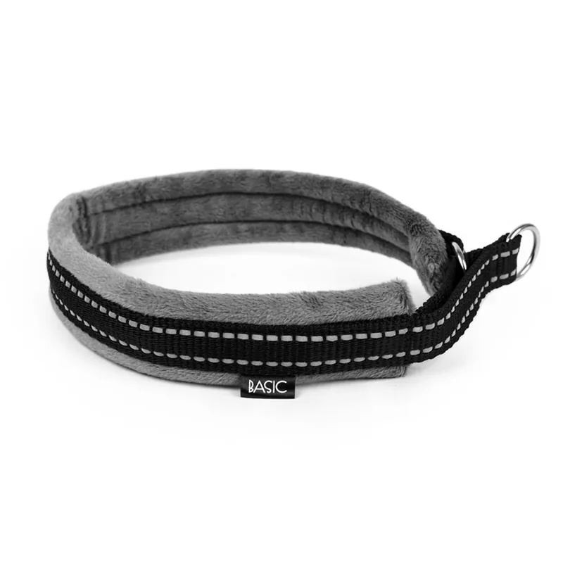 Få kvar i lager - Basic Cosy Halsband Halvstryp Rök (XS)