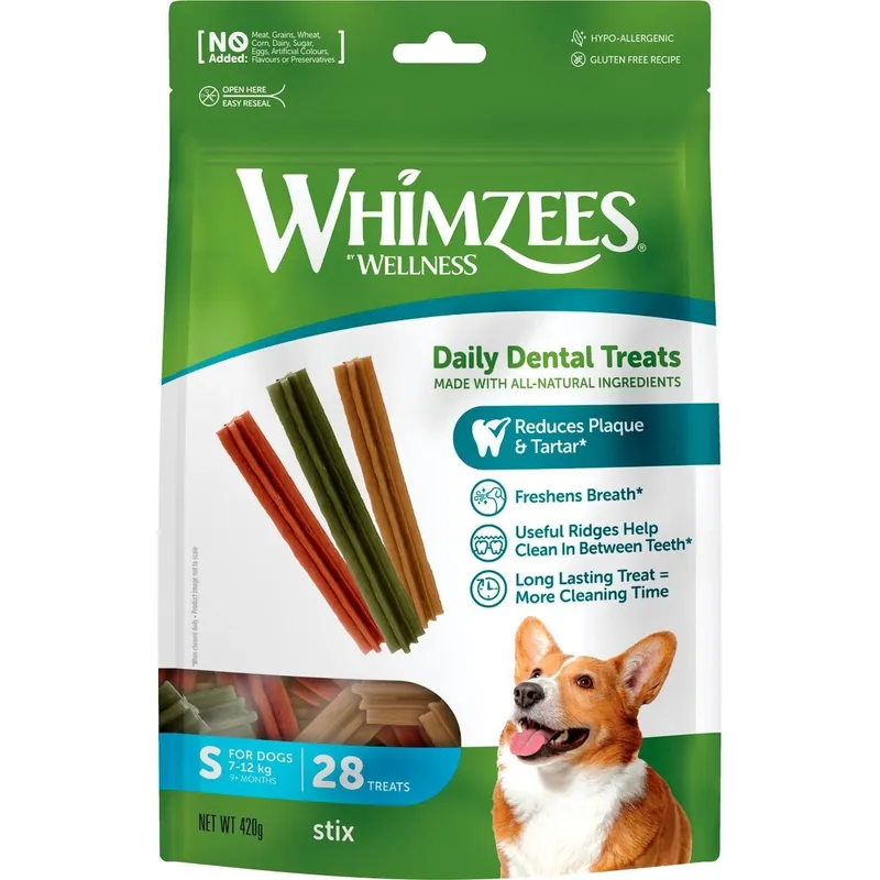 Whimzees Stix Small 28-pack - Passa på nu