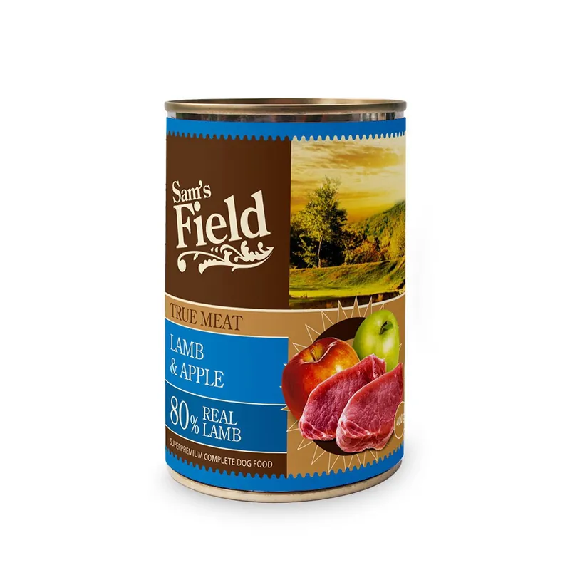 Sam‘s Field Lamb & Apple 400 g - Finns i lager