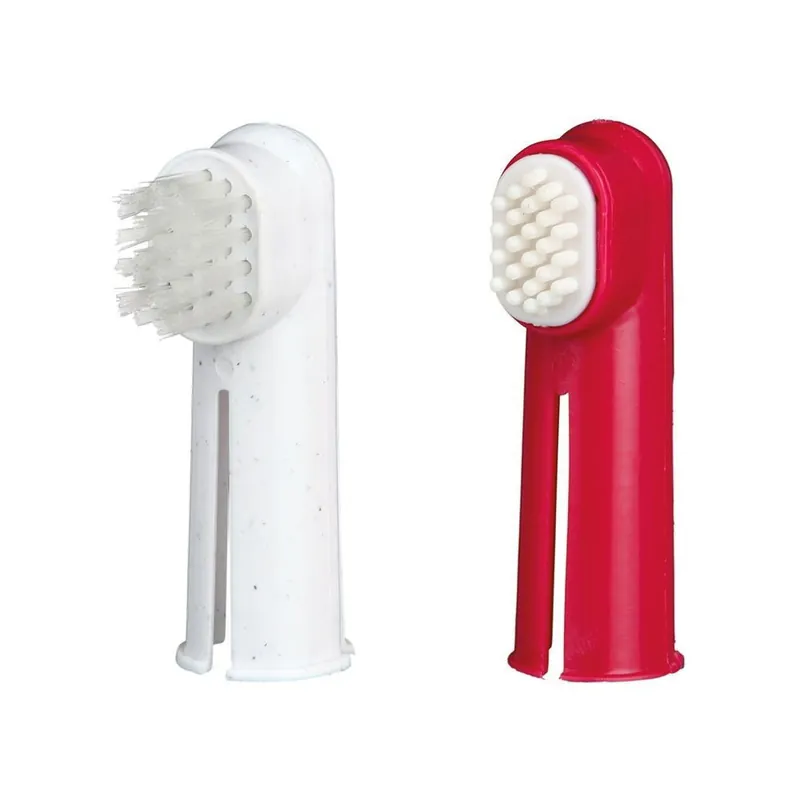 Finns tillgänglig | Trixie Fingertandborstar 2-pack