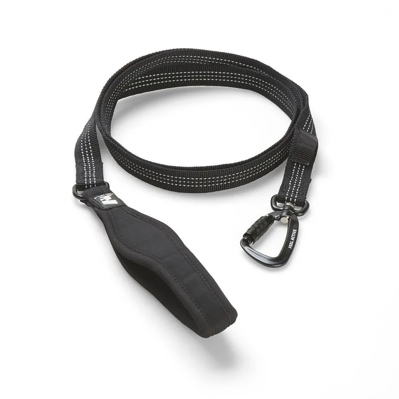 Kanonerbjudande - Feel Active Nylonkoppel med karbin och neoprenhandtag (L)