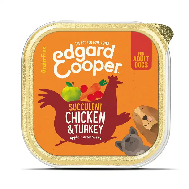 Professionell kvalitet - Edgard & Cooper Dog Chicken & Turkey (150 g)