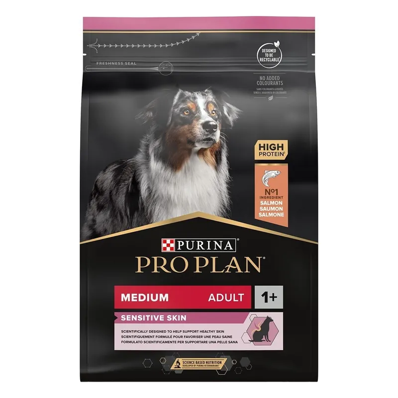 Rekommenderas - Purina Pro Plan Dog Adult Medium Sensitive Skin Salmon (3 kg)