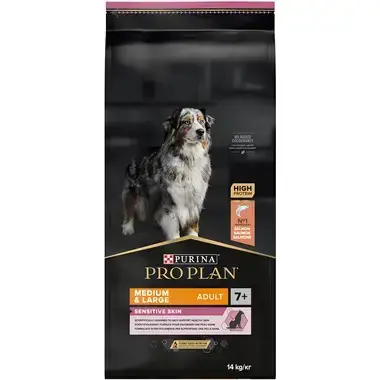 Smidig beställning | Purina Pro Plan Medium & Large Adult 7+ Sensitive Skin 14 kg
