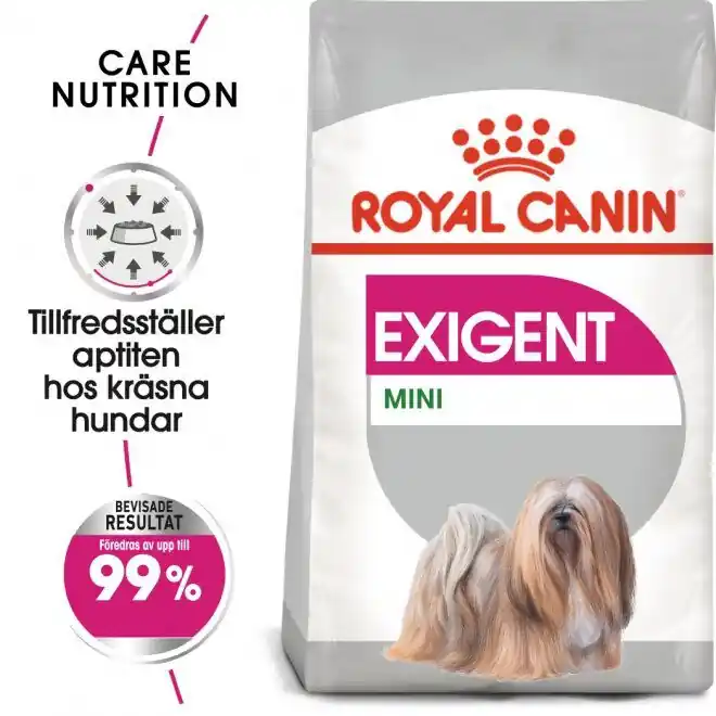 Nyligen lanserat - Royal Canin Exigent MINI Torrfoder för hund 1 kg