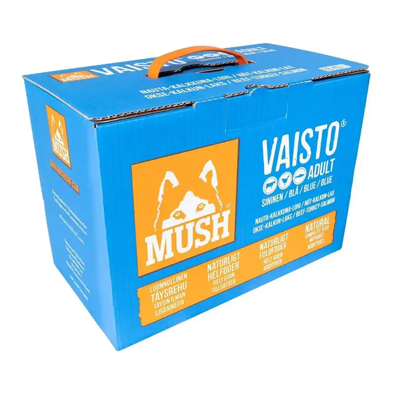 Mush Vaisto Nöt-Kalkon-Lax (10 kg) - Mycket uppskattad