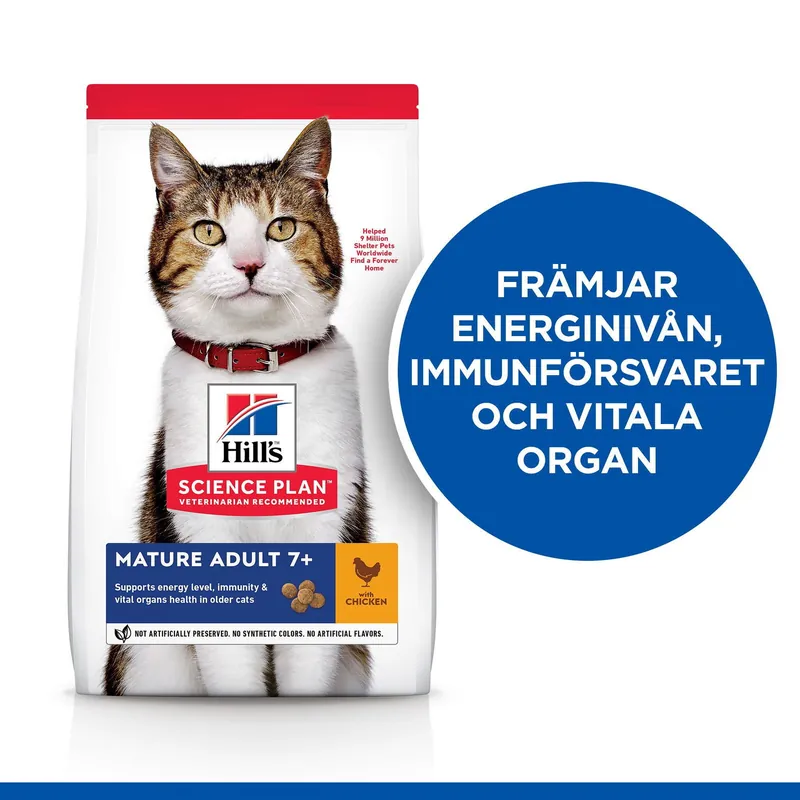 Missa inte erbjudandet - Hill‘s Science Plan Cat Mature Adult 7+ Chicken (1,5 kg)