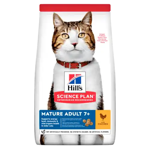 Hill‘s Science Plan Cat Mature Adult 7+ Chicken (10 kg) - Rabatter