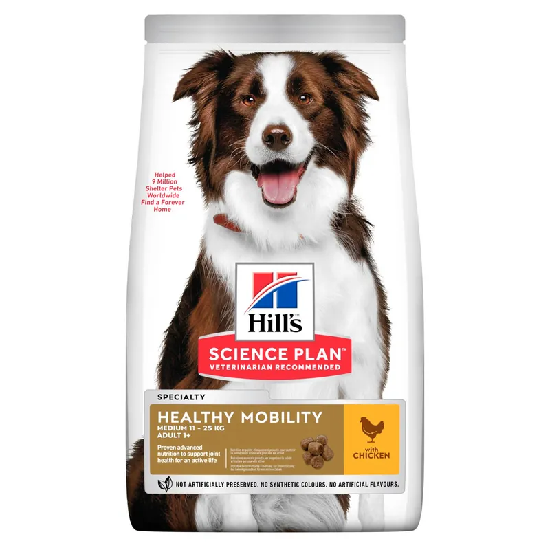 Nytt i sortimentet - Hill‘s Science Plan Dog Adult Healthy Mobility Medium Chicken (14 kg)