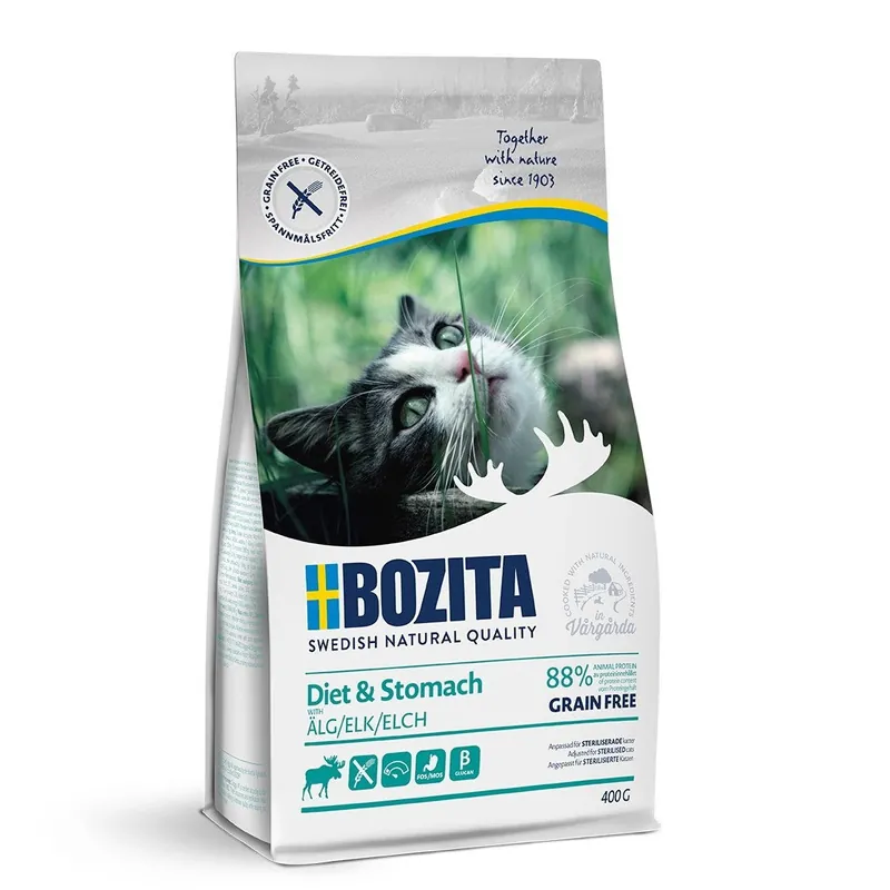 Specialerbjudande - Bozita Diet & Stomach Grain Free Elk (400 g)