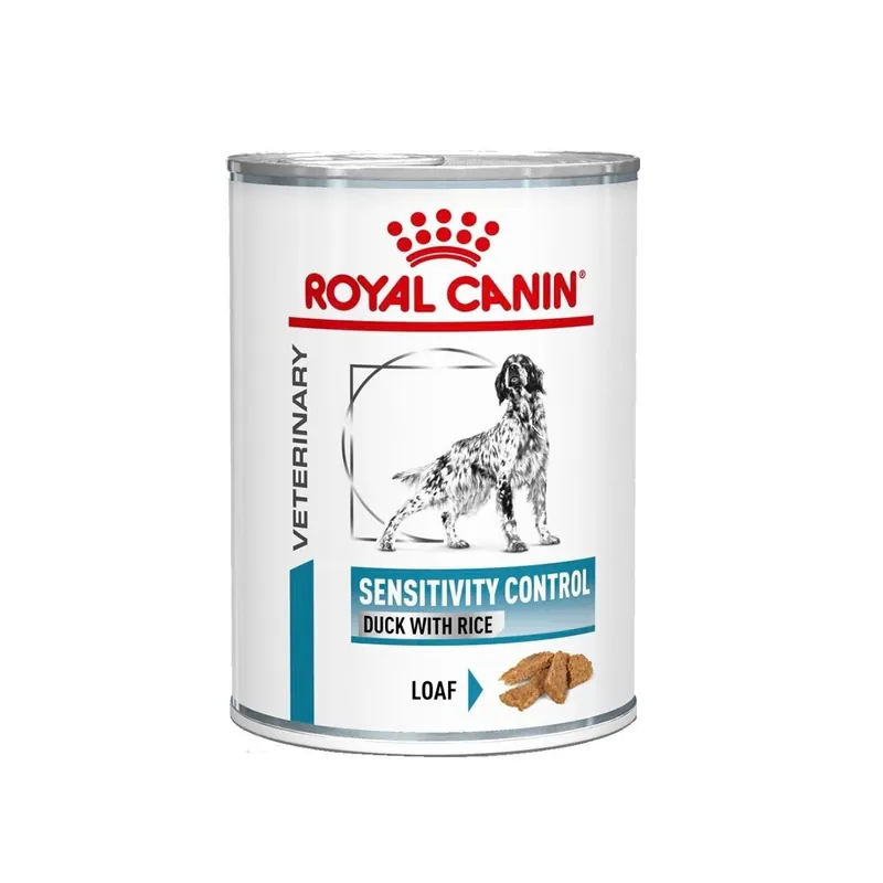 Royal Canin Veterinary Diets Dog Derma Sensitivity Control Duck with Rice 12x410g - Nyhet