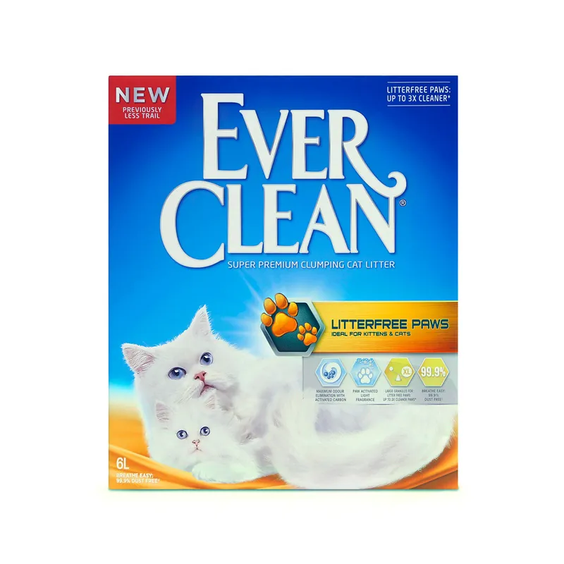 Missa inte erbjudandet - Ever Clean Litterfree Paws Kattsand (6 l)