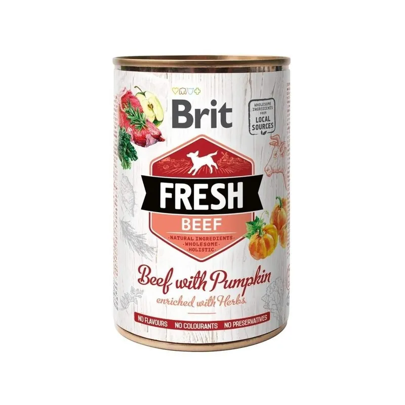 Nyhet | Brit Fresh Cans Beef with Pumpkin 400 g