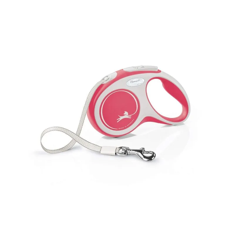 Koppel Flexi New Comfort Tape Röd S 5 m - Prissänkt