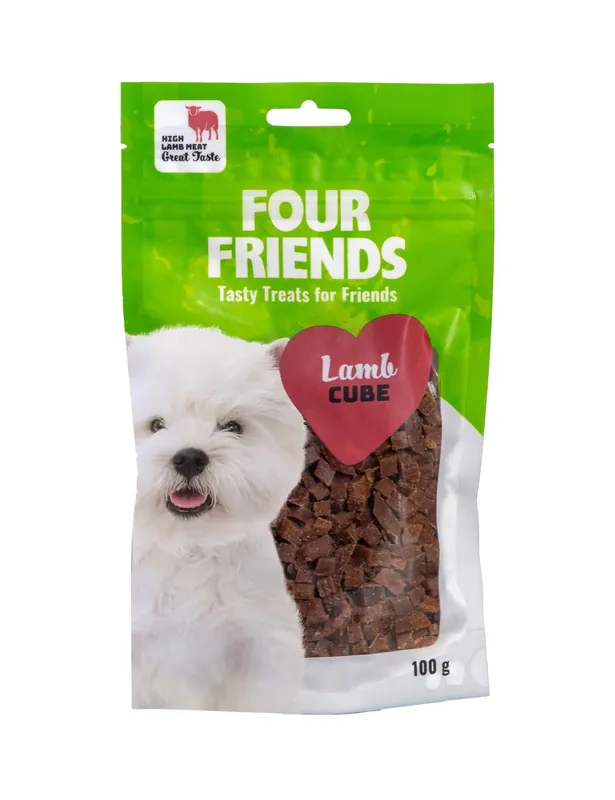 Belöningsgodis FourFriends Lamb Cube 100g - Outlet
