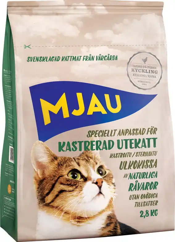 Mjau Kastrerad Utekatt (1,4 kg) | Precis lanserat