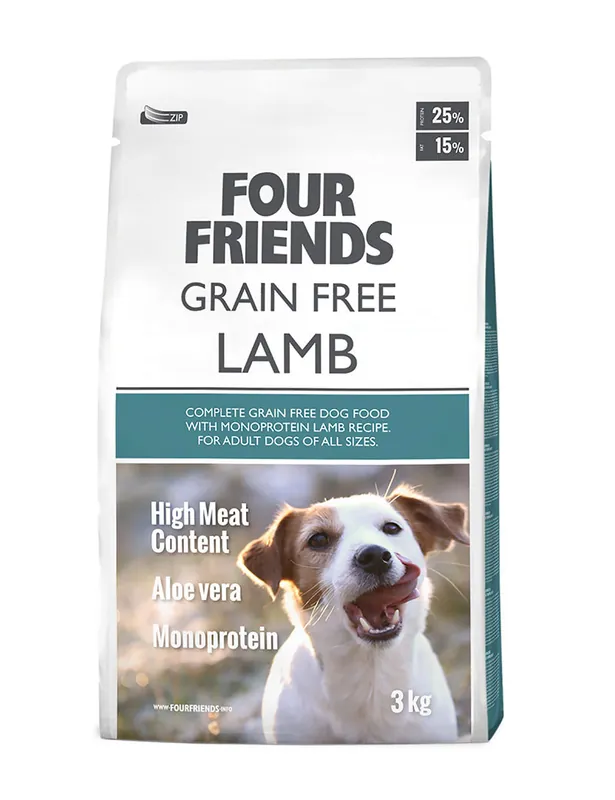 FourFriends Dog Grain Free Lamb 3 kg - Väl omtyckt