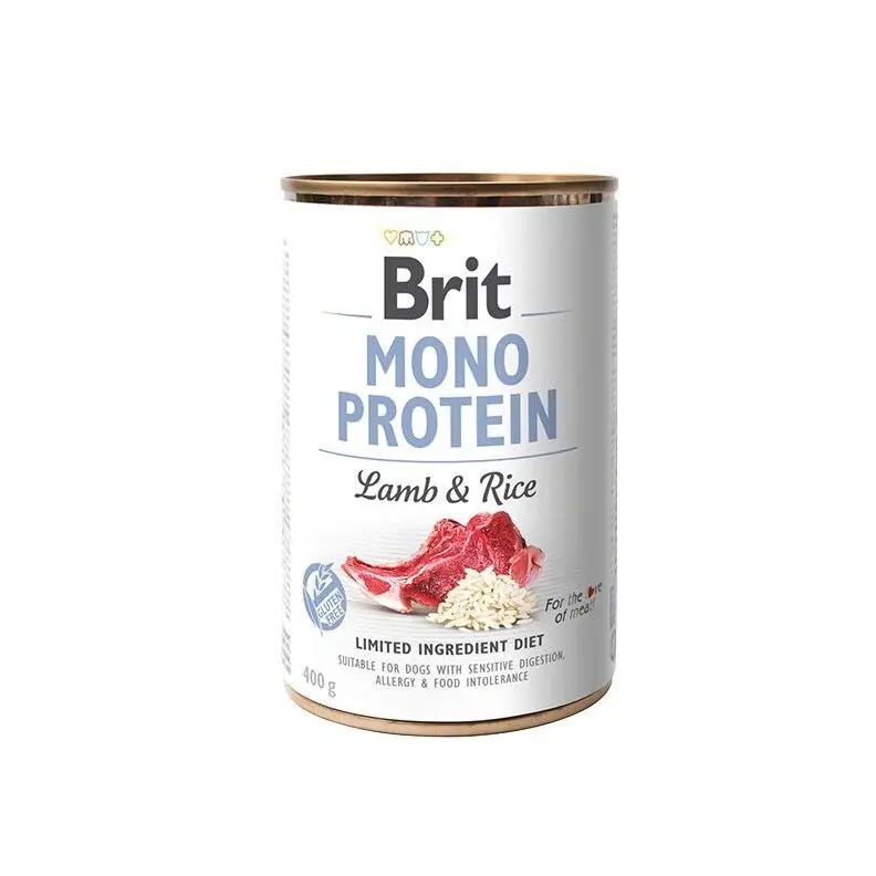 Toppkvalitet | Brit Mono Protein Lamb & Rice 400 g