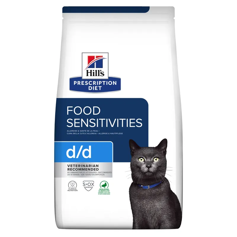Snabb leverans | Hill’s Prescription Diet Feline d/d Food Sensitivities Duck & Green Peas (1,5 kg)