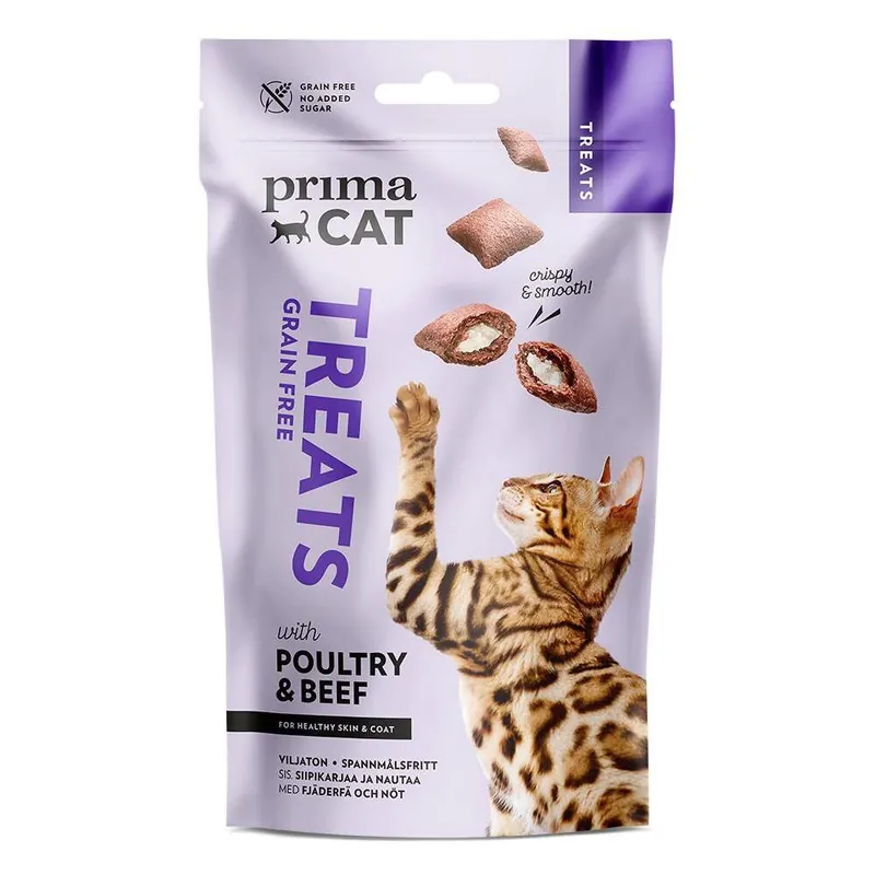 PrimaCat Crunchy Grain Free Poultry & Beef for Skin & Coat 40 g - Populärt just nu