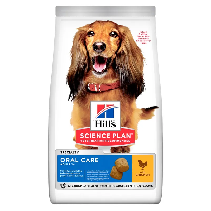 Mycket efterfrågad | Hill‘s Science Plan Hund Oral Care Adult 1+ Medium Kyckling 12 kg