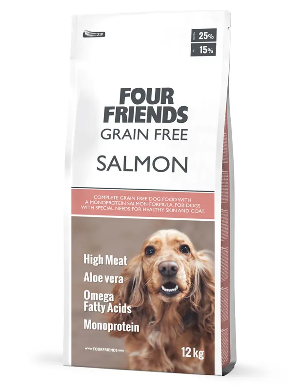 FourFriends Dog Grain Free Salmon 12 kg | Outlet