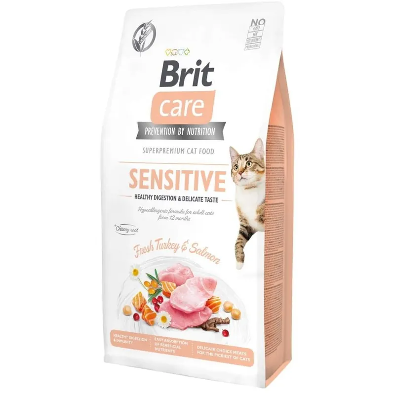 Brit Care Cat Grain Free Sensitive Healthy Digestion & Delicate Taste (7 kg) - Rabatter