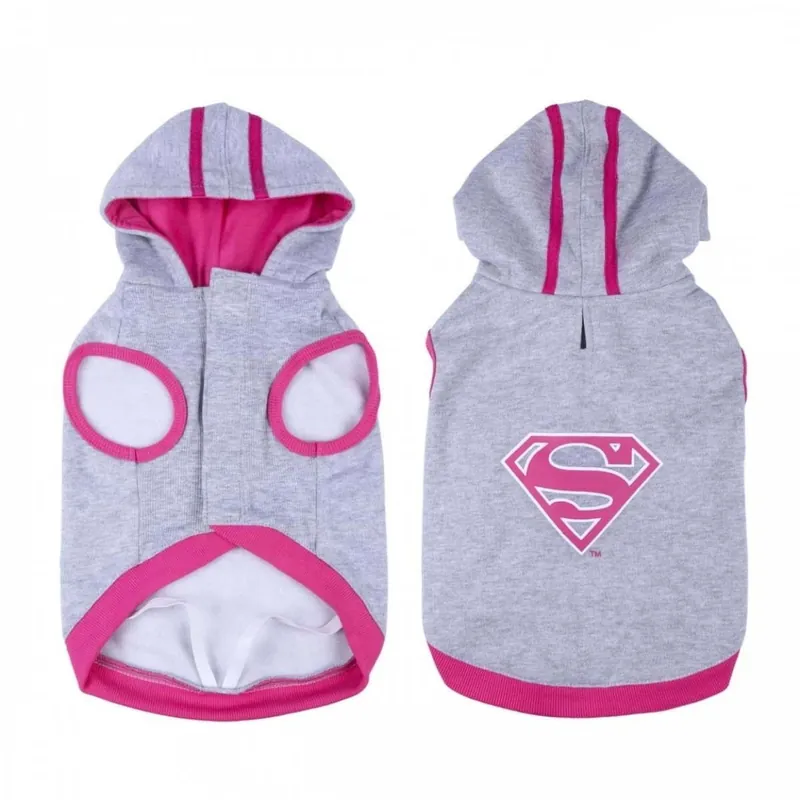 Bra pris just nu - For FAN Pets Supergirl Hundtröja Grå & Rosa (XS)