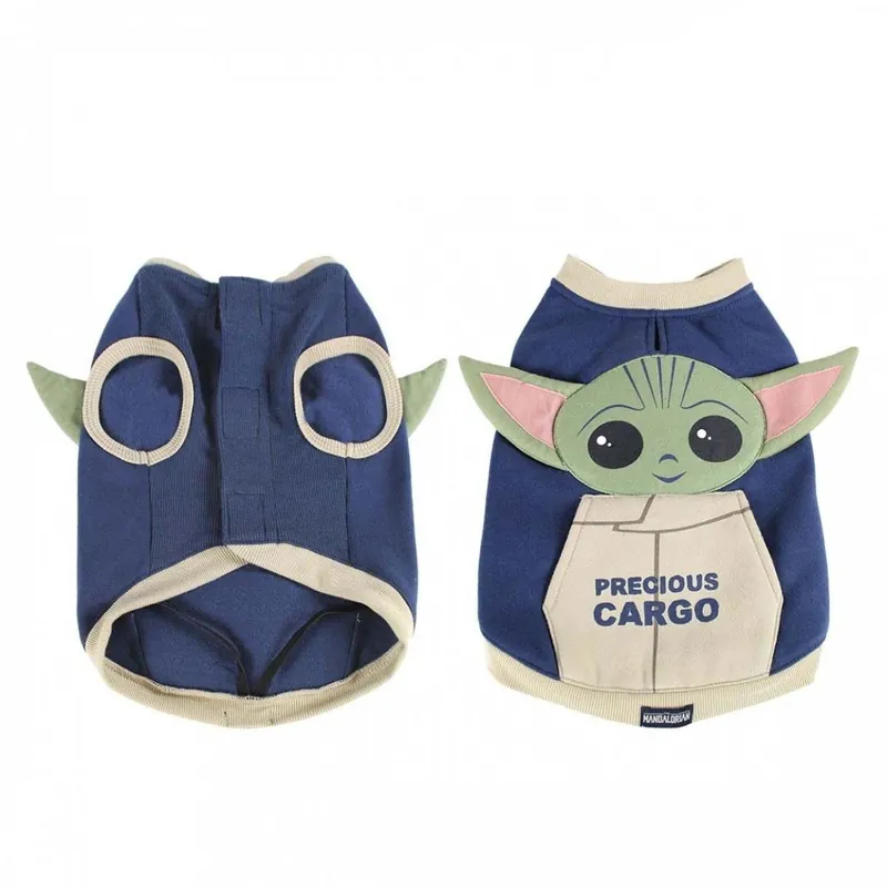For FAN Pets Baby Yoda Hundtröja Blå & Beige (S) - Snabb leverans