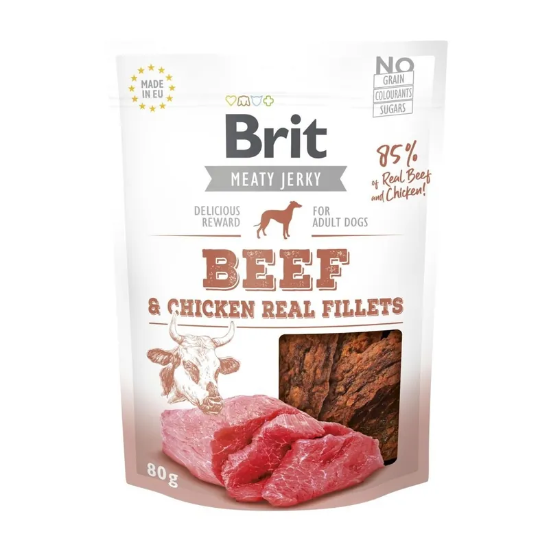 Köp idag - Brit Care Meaty Jerky Beef Fillets (80 g)