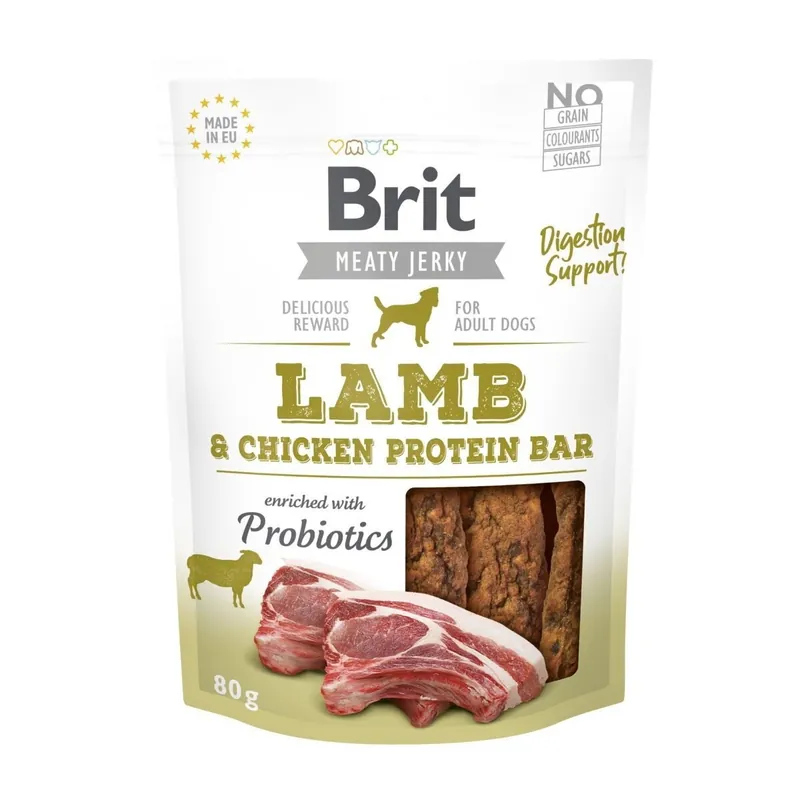 Brit Care Meaty Jerky Proteinbar Lamb (80 g) - Snabb leverans
