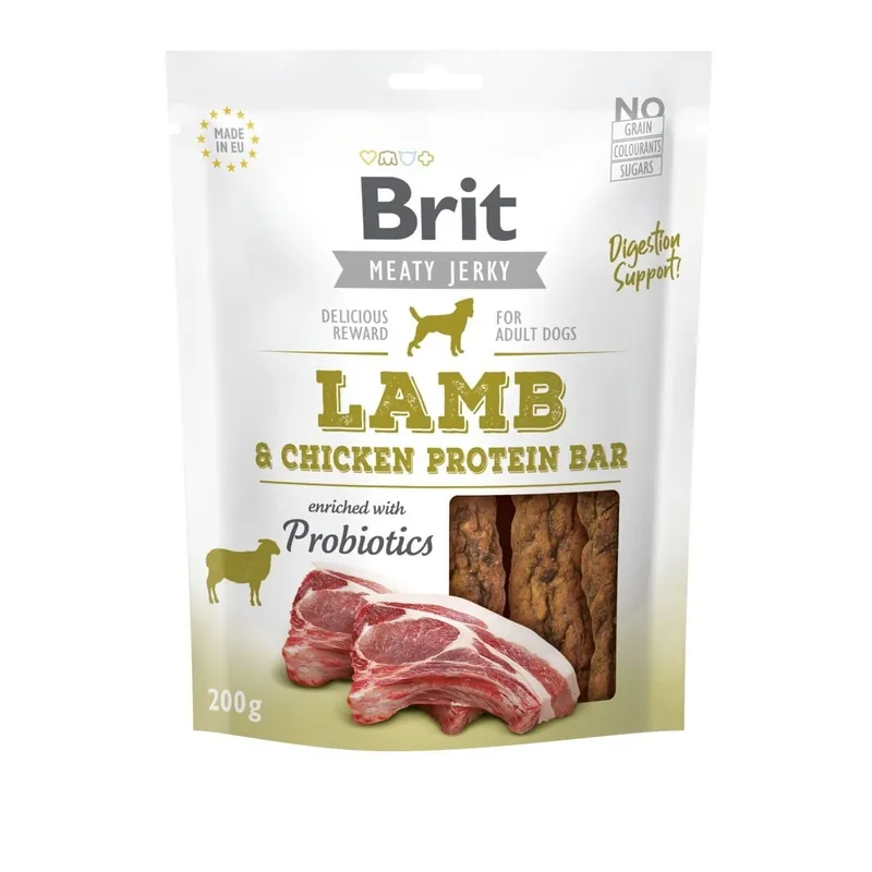 Brit Care Meaty Jerky Proteinbar Lamb (200 g) - Fynd