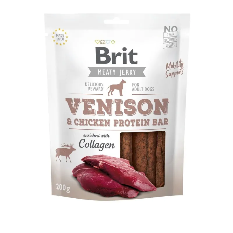 Brit Care Meaty Jerky Proteinbar Venison (200 g) | Outlet