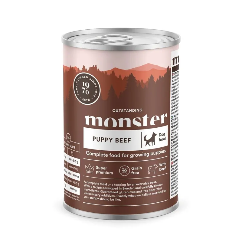 Monster Puppy Beef 400 g - Missa inte