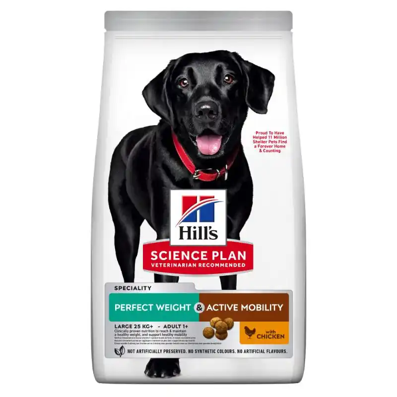 Hill‘s Science Plan Dog Perfect Weight & Active Mobility Adult Large with Chicken 12 kg | Professionell kvalitet