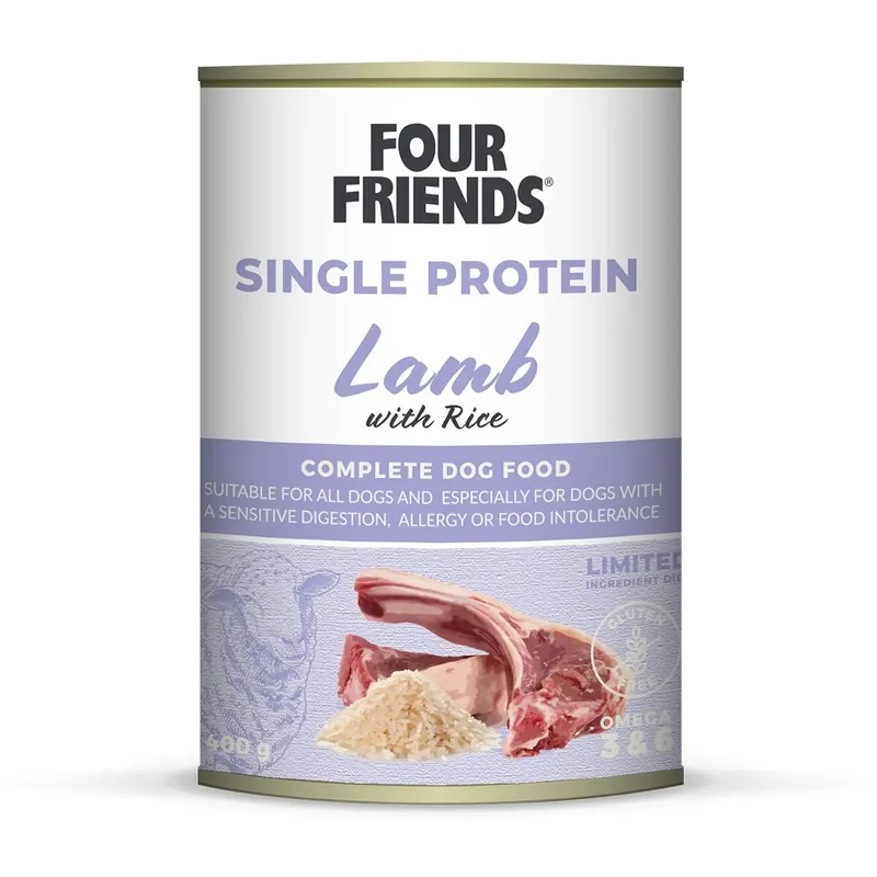 Four Friends Dog Single Protein Lamb & Rice 400 g - Väl omtyckt