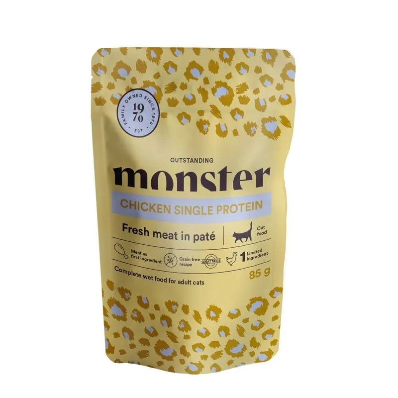 Monster Cat Adult Chicken 85 g - Toppsäljare