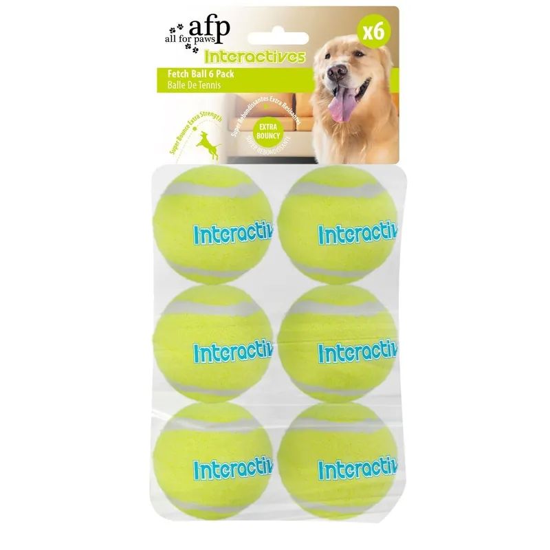 All For Paws Fetch N Treat Extrabollar 6,5 cm 6-pack | Specialerbjudande