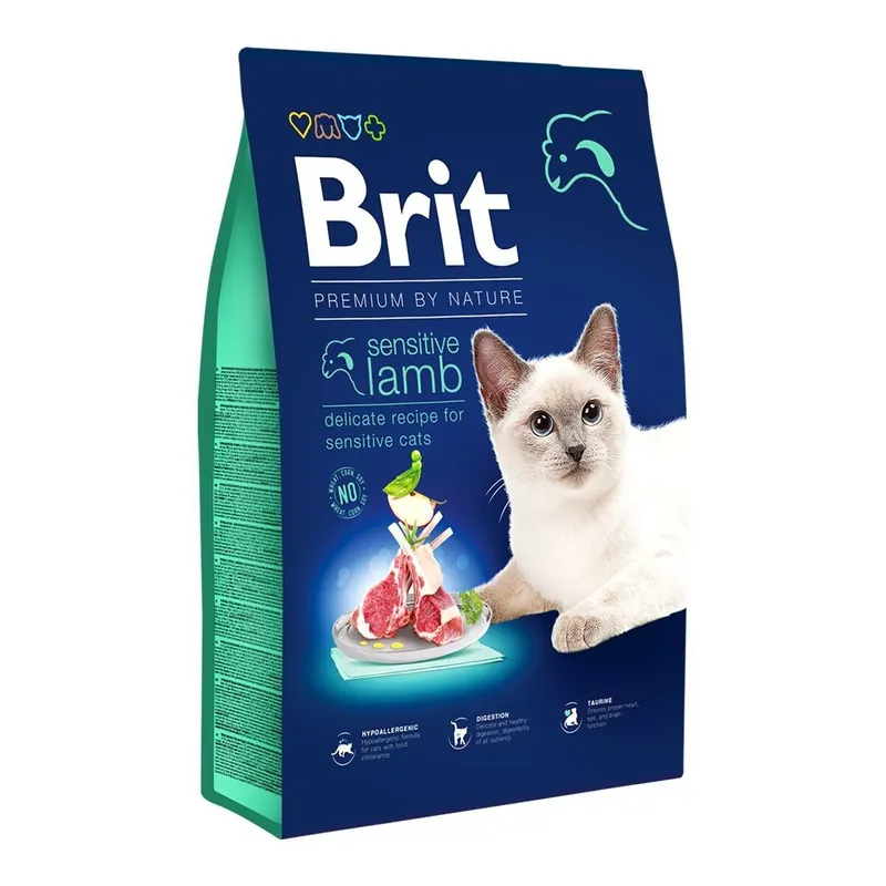Prisnedsättning | Brit Premium By Nature Cat Sensitive Lamb (8 kg)