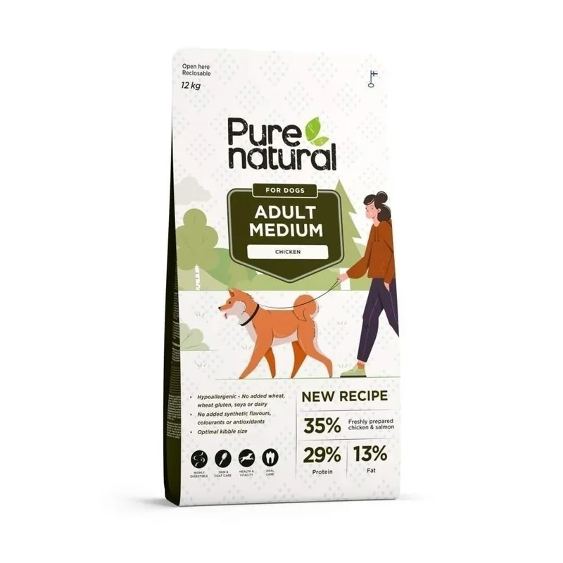 Purenatural Dog Adult Medium Chicken (12 kg) - Extra bra pris