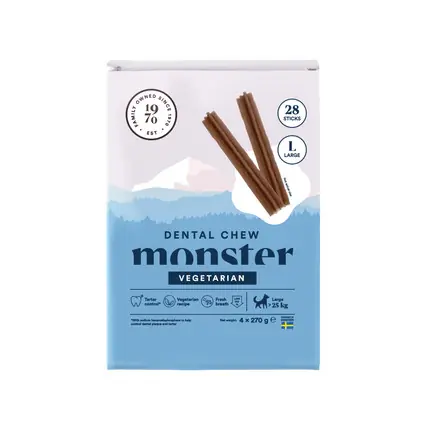 Monster Dog Dental Chew Vegetarian Large (28-pack) - Under begränsad tid